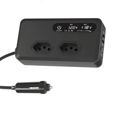 Inversor Veicular  12v Para 110v 400w 2xusb / 2x Usb-c Carro Conversor