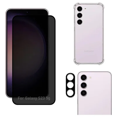 Kit Capa + Película Privativa Fosca + Câmera Para Samsung Galaxy S23 5g