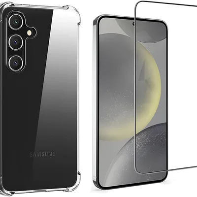Kit Capa + Película 3d Vidro 9h Para Samsung Galaxy S24 Plus