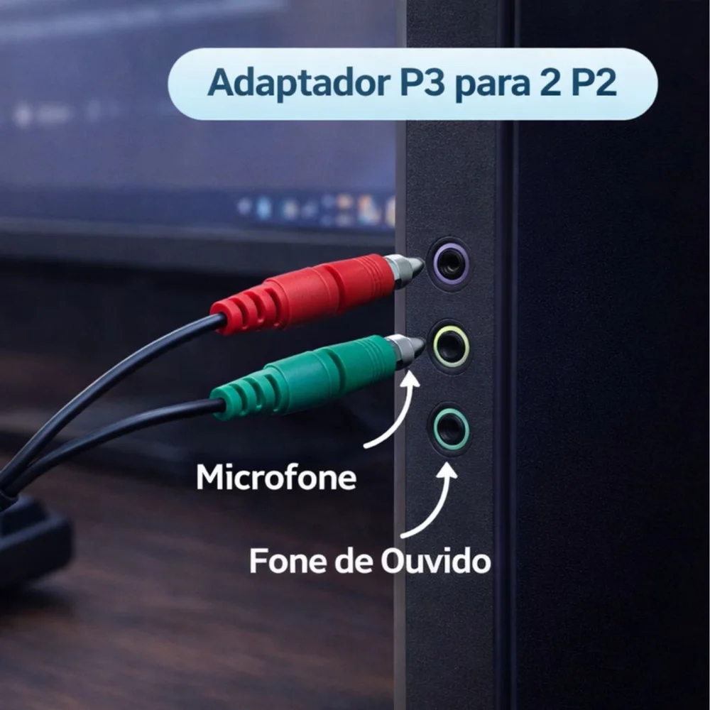 Imagem 2 de 3 do produto Ce403 Cabo Adaptador P3-p/2p2 Pr 48.7413 Oex