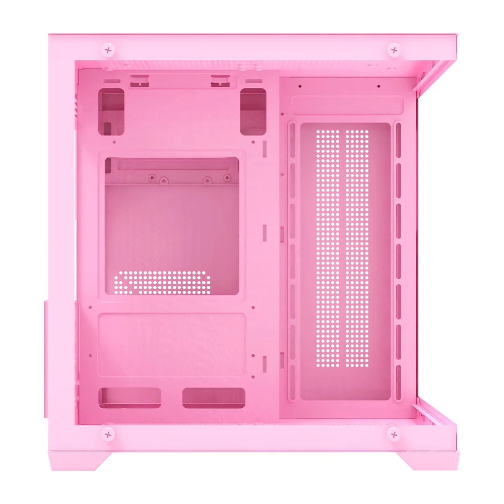 Imagem 2 de 4 do produto Gabinete Aquário Rosa Gorila Clanm Vidro 3mm