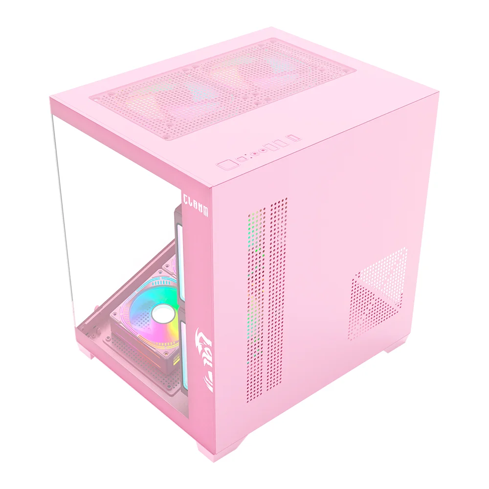 Imagem 3 de 4 do produto Gabinete Aquário Rosa Gorila Clanm Vidro 3mm