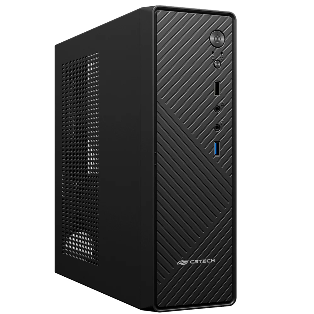 Gabinete C3tech, Slim, Com Fonte Flex 200w, Preto - Dtx Dt-200bk