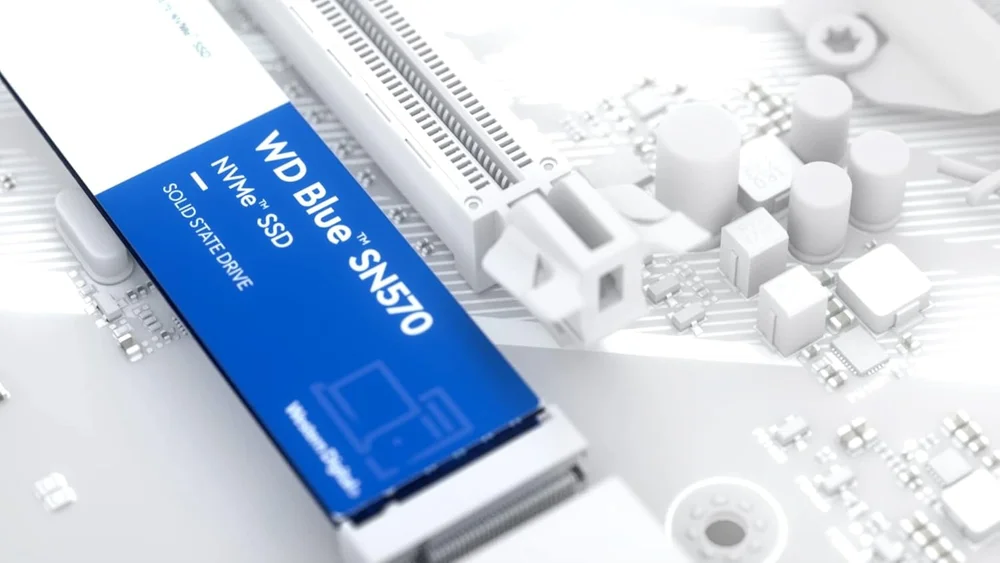 Imagem 2 de 3 do produto SSD Nvme Wd Blue Sn570 1TB M.2 2280 PCie 3.0 3500mb/s | WD