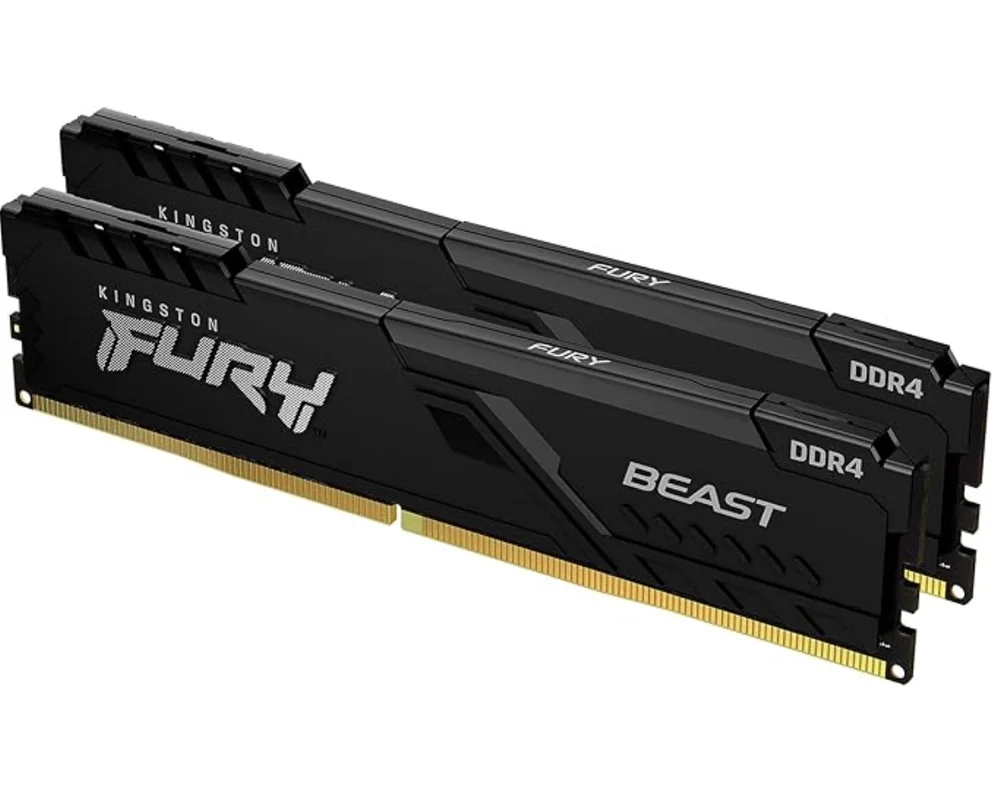 Memória Kingston Fury Beast 16gb Ddr4 3200mhz Cl16 (2x8GB) | Alta Performance Gamer