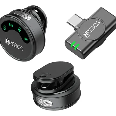 Microfone De Lapela Sem Fio Magnético Para Samsung