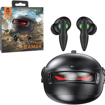 Fone De Ouvido Bluetooth Gamer Tws - Bluetooth 5.4, Redução De Ruído Por Inteligência Artficial - Ia, 8h De Bateria, Estojo Com LED Robótico
