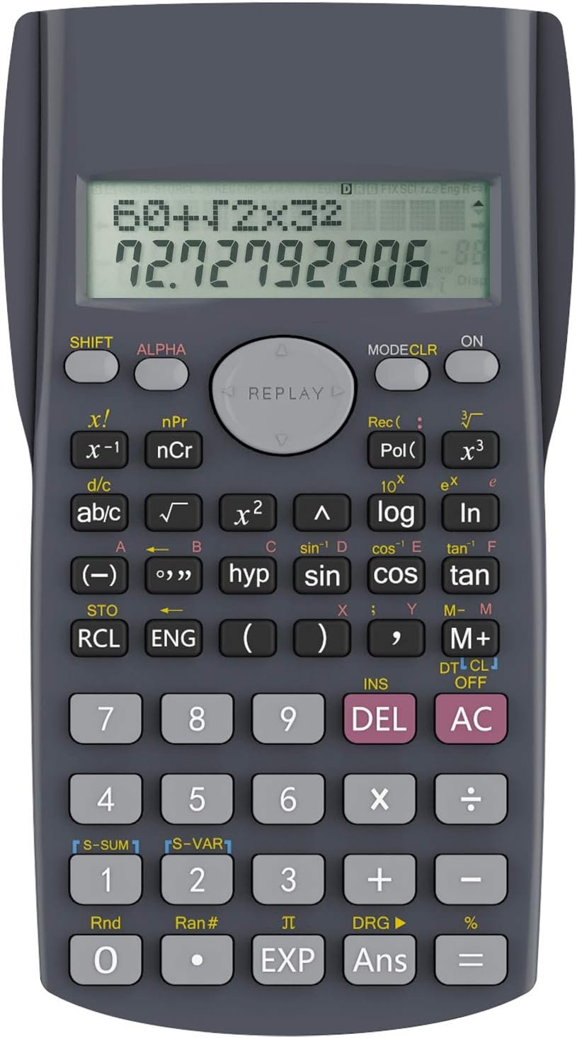 Calculadora Científica 2 Linhas Escolar E Engenharia