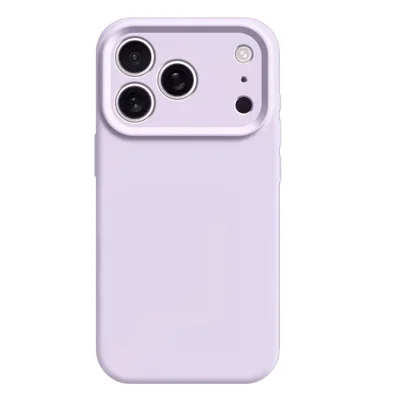 Capa Capinha Protetora de Silicone com Interior em Microfibra Compatível com Magsafe para o iPhone 17 Pro - Cor: Lilás