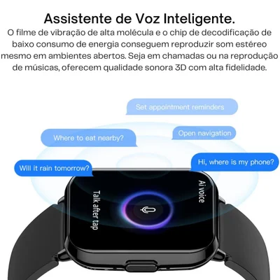 Smartwatch Peje Zw Ai Mind Chat Gpt A Prova D´água - Rosa — foto 3