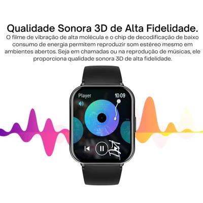 Smartwatch Peje Zw Ai Mind Chat Gpt A Prova D´água - Rosa — foto 5