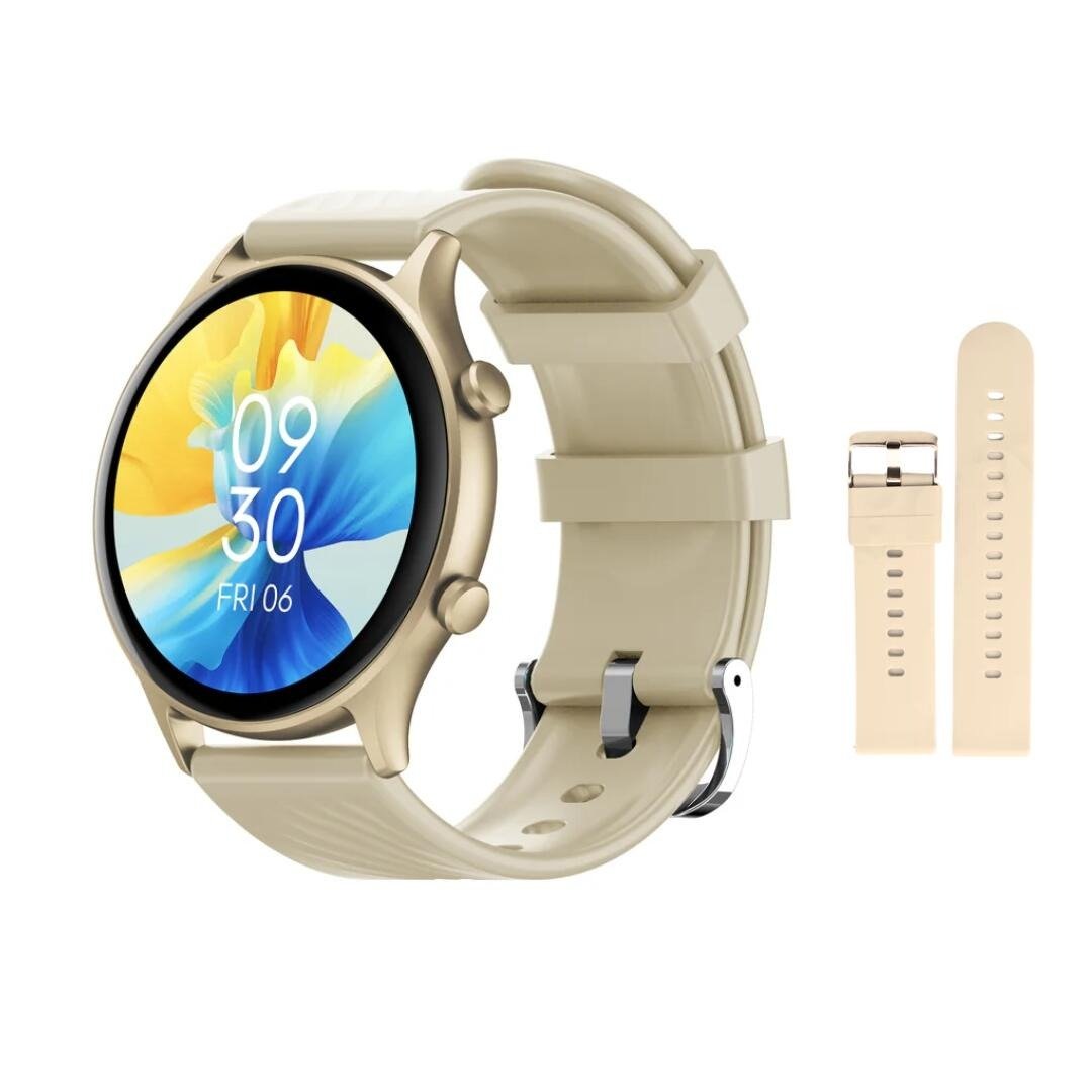 Smartwatch Peje Zw04 A Prova D´água Pulseira Extra - Dourado