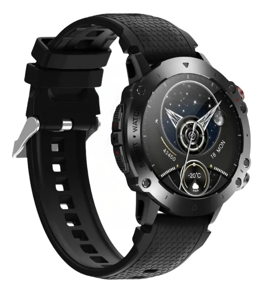 Smartwatch Wearfit Hw6 Sport AmoLED Pulseira Extra - Preto