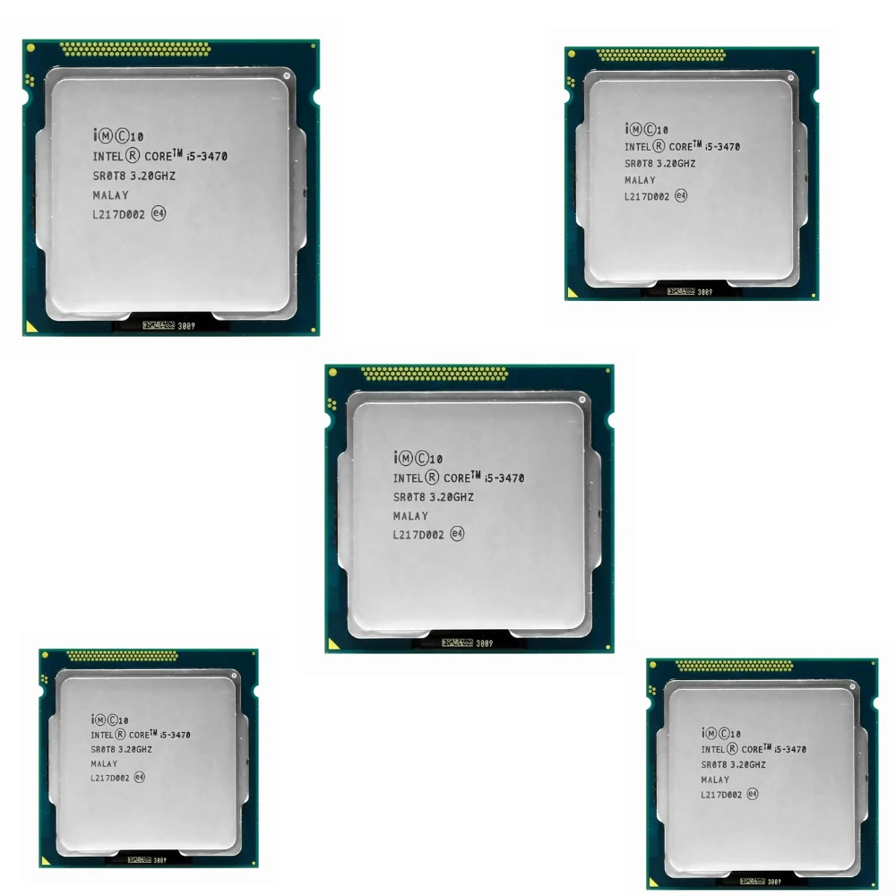 Kit Com 5 Processadores Intel i5-3470 3.20ghz 6mb Cache FcLGA 1155