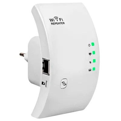 Repetidor Wi-fi 2.4ghz 300mbps, Amplificador De Sinal Wireless, Porta Rj-45 10/100, Bivolt