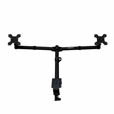 Suporte Articulado Duplo Para 2 Monitores 13" A 27" Marblue Mesa Vesa Ajustável Robusto Profissional