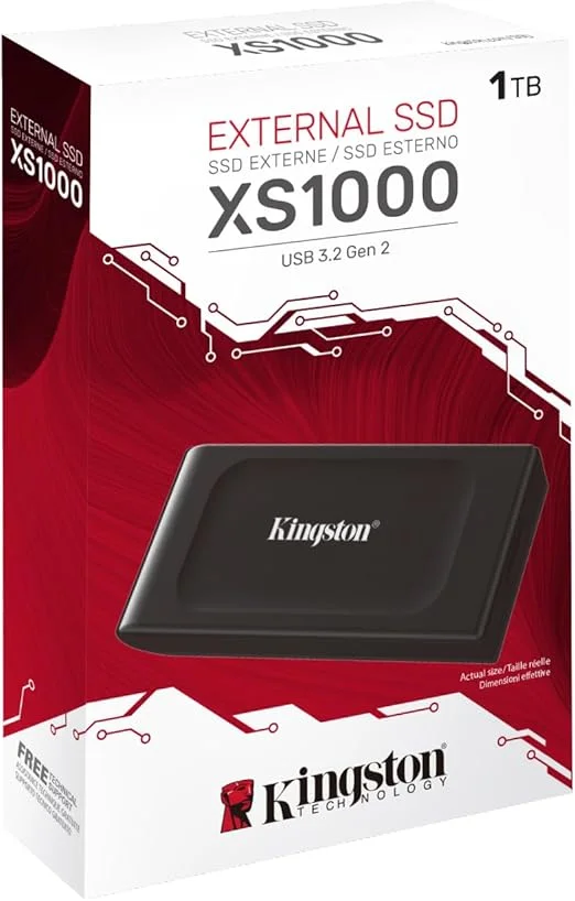 Imagem 3 de 5 do produto SSD Externo Kingston Portátil De 1TB Usb 3.2 Sxs1000/1000g