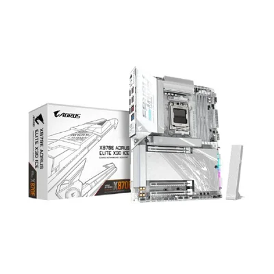Placa Mãe Gigabyte X870e Aorus Elite X3d Ice Wi-fi 7 Am5 4xDDR5 Chipset Amd X870e Atx