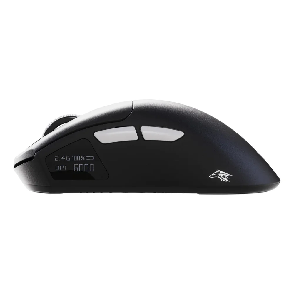 Imagem 2 de 5 do produto Mouse Gamer Fallen Lobo Sem Fio Wireless Dual Mode Com Display Preto