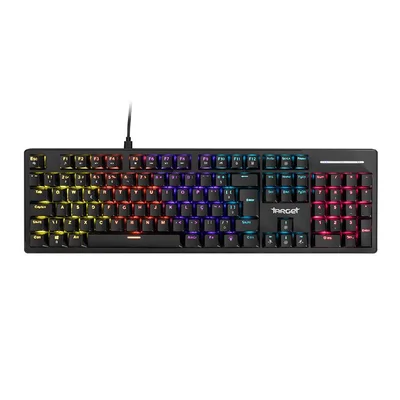 Teclado Mecânico Tgt Sherman V3 Rainbow Switch Azul Abnt2 Preto - Tgt-shr-rbw03