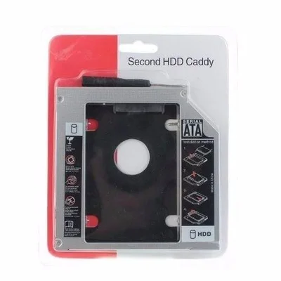 Case Adaptador Universal 9.5mm - Segundo Hd SSD Sata No Notebook - Caddy