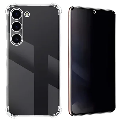 Capa Capinha + Película Privacidade Fosca Para Samsung Galaxy S24 Plus