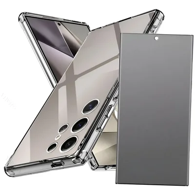 Capa Transparente + Película Privativa Fosca 9d Para Samsung Galaxy S24 Ultra