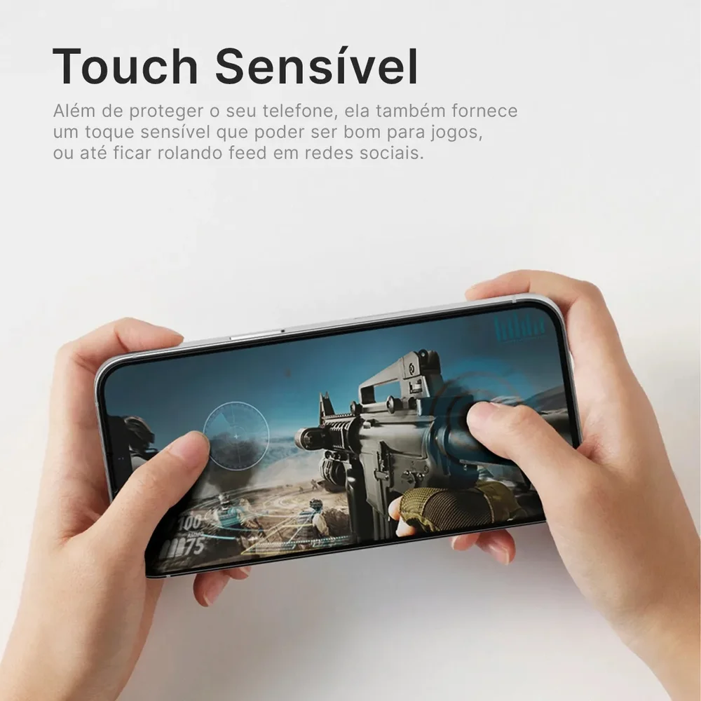 Imagem 3 de 5 do produto Capa Transparente + Película Privativa Fosca 9d Para Samsung Galaxy S24 Ultra