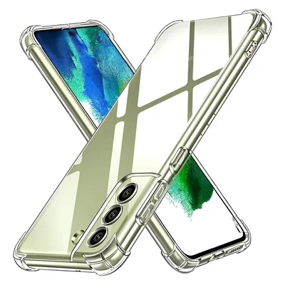 Kit Capa Transparente + Película De Cerâmica Para Samsung Galaxy S22 Plus