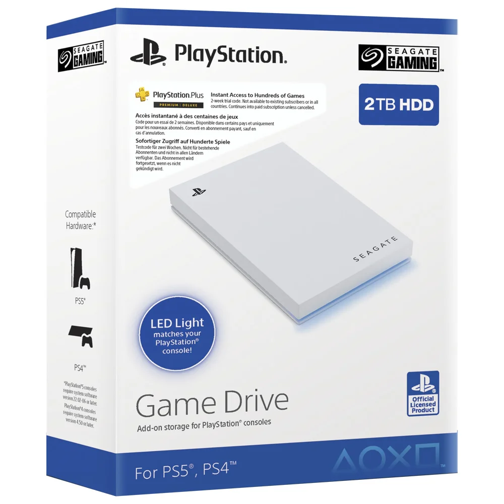 Seagate Game Drive for PS4 ポータブルHDD 2TB Produtos com até 15 OFF no PIX KaBuM