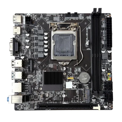 Placa Mãe 1151 6ª, 7ª, 8ª, 9ª Geração Bluecase Bmbh110-d3hgu-itxblk, Ddr4 32gb, M2, HDMI, Vga, Preta