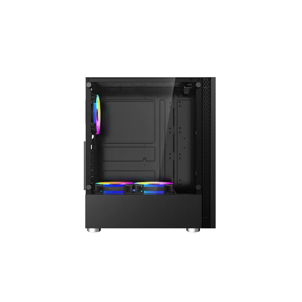 Imagem 4 de 4 do produto Gabinete PC Gamer RGB Vidro Temperado Atx M-atx Controle Remoto Suporte Watercooler 360mm D-atx13