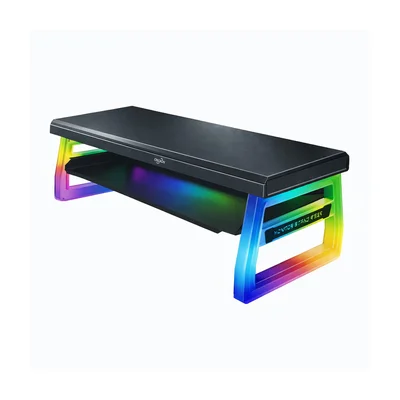 Suporte De Monitor Com Gaveta RGB Portas Hub Usb Tipo C Gamer Or-sp256
