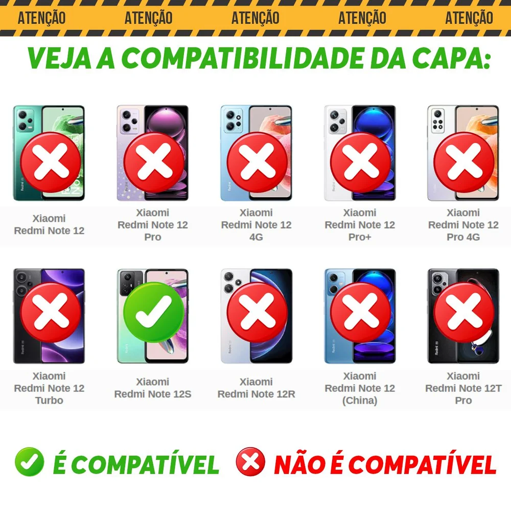 Imagem 5 de 5 do produto Capa Militar P/ Redmi Note 12s - Capinha Case Protetora Anti Impacto Queda Armadura Resistente