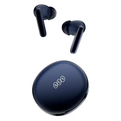 Fone De Ouvido Sem Fio Para Jogos Qcy T13 Anc 2 Com Luz LED Cancelamento Ativo De Ruído Cor Azul