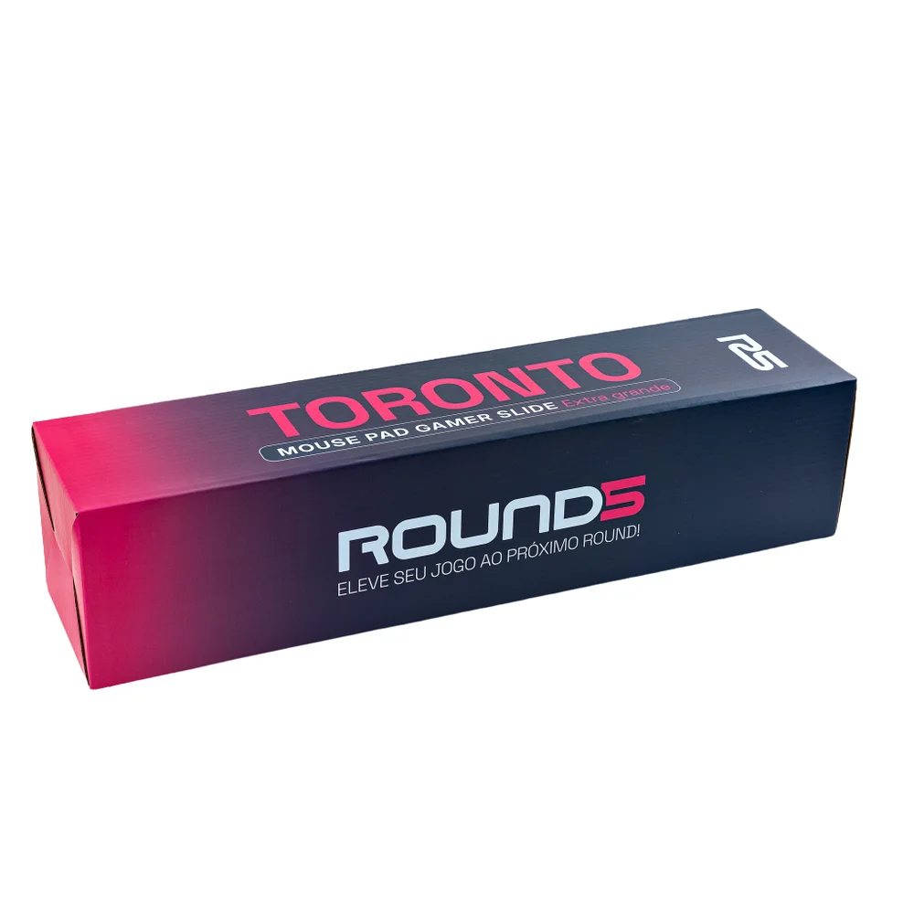 Imagem 3 de 5 do produto Mousepad Gamer Round5 Slide Toronto Map Xl 900x400mm Preto