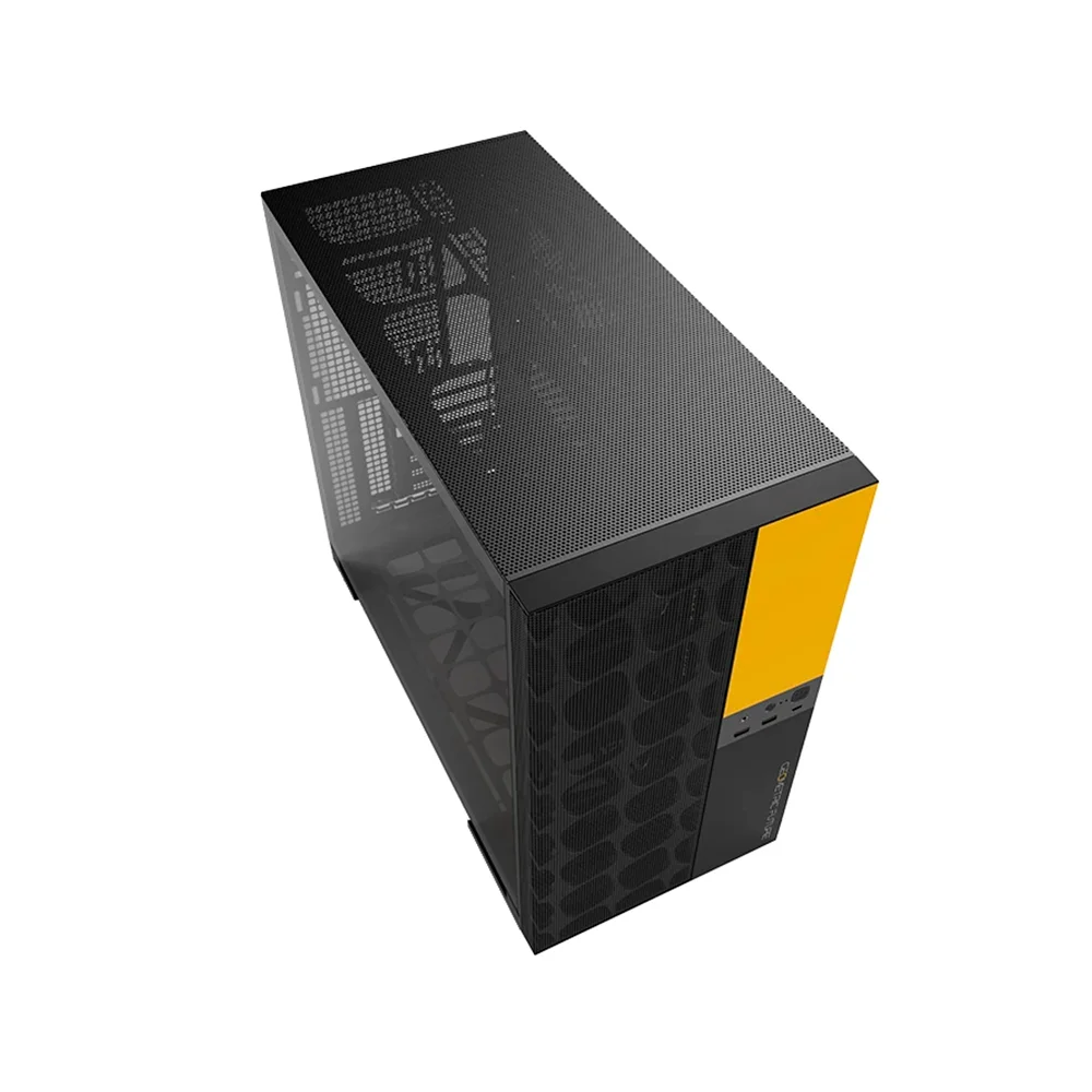 Gabinete Gamer Geometric Future Model 5 Vent Com Fans Preto E Amarelo Gabinete Gamer Geometric Future Model 5 Vent Com Fans Preto E Amarelo
