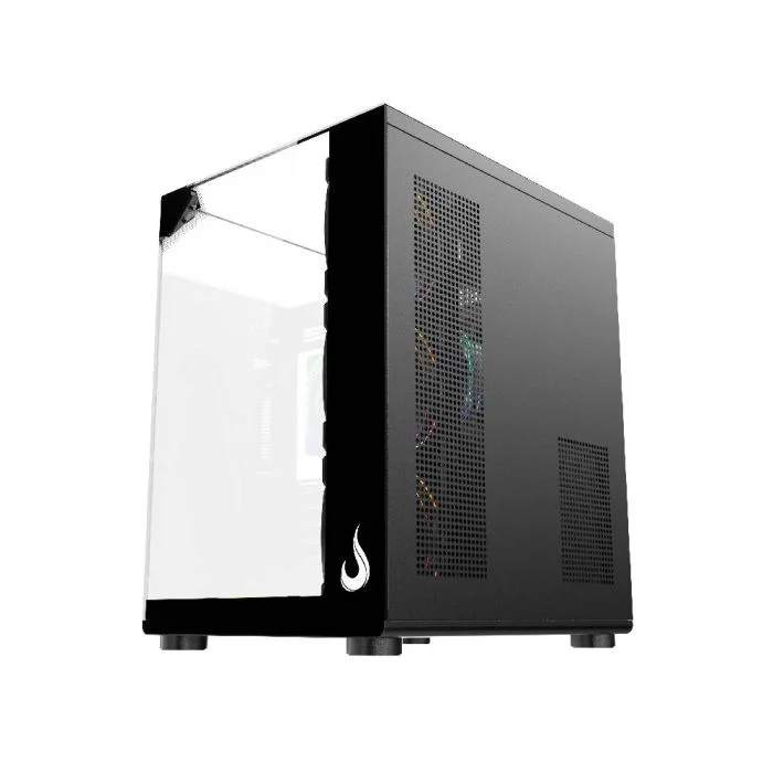 Imagem 2 de 5 do produto Gabinete Gamer Rise Mode Galaxy Full Glass X Mid Tower Vidro Temperado USB 3.0 S/ Fan Preto - RM-CA-FGX-B