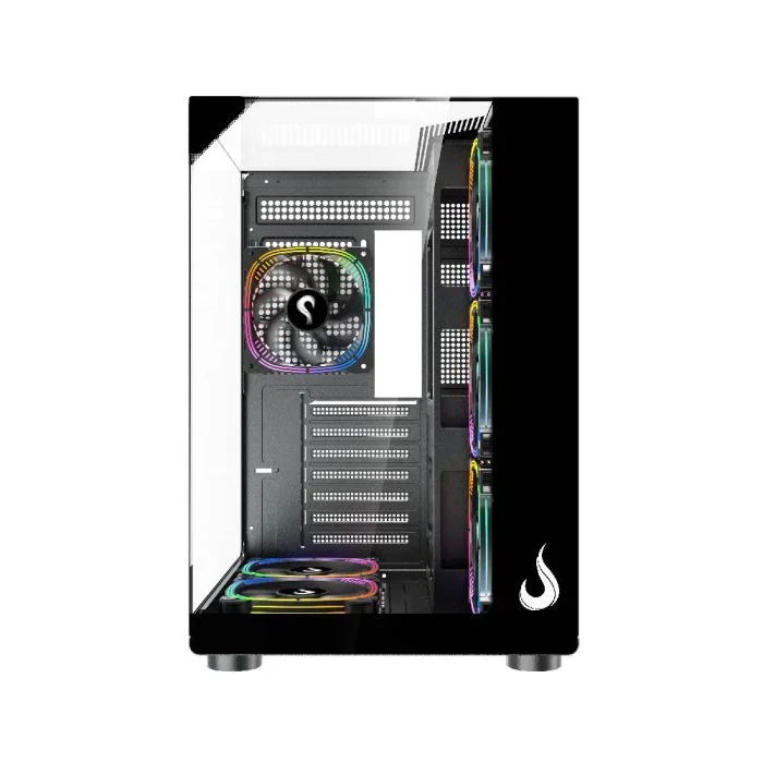 Imagem 5 de 5 do produto Gabinete Gamer Rise Mode Galaxy Full Glass X Mid Tower Vidro Temperado USB 3.0 S/ Fan Preto - RM-CA-FGX-B