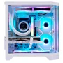 Gabinete Gamer Aquário K-mex Angulo Cg-w1kv, Frontal E Lateral Em Vidro Temperado, Micro Atx, Branco - Cgw1kvrh003cb0x
