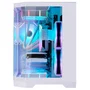 Gabinete Gamer Aquário K-mex Angulo Cg-w1kv, Frontal E Lateral Em Vidro Temperado, Micro Atx, Branco - Cgw1kvrh003cb0x