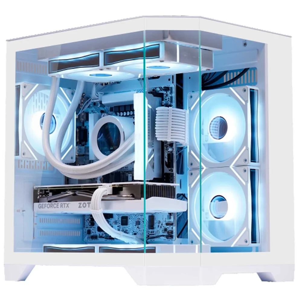 Gabinete Gamer Aquário K-mex Angulo Cg-w1kv, Frontal E Lateral Em Vidro Temperado, Micro Atx, Branco - Cgw1kvrh003cb0x Gabinete Gamer Aquário K-mex Angulo Cg-w1kv, Frontal E Lateral Em Vidro Temperado, Micro Atx, Branco - Cgw1kvrh003cb0x