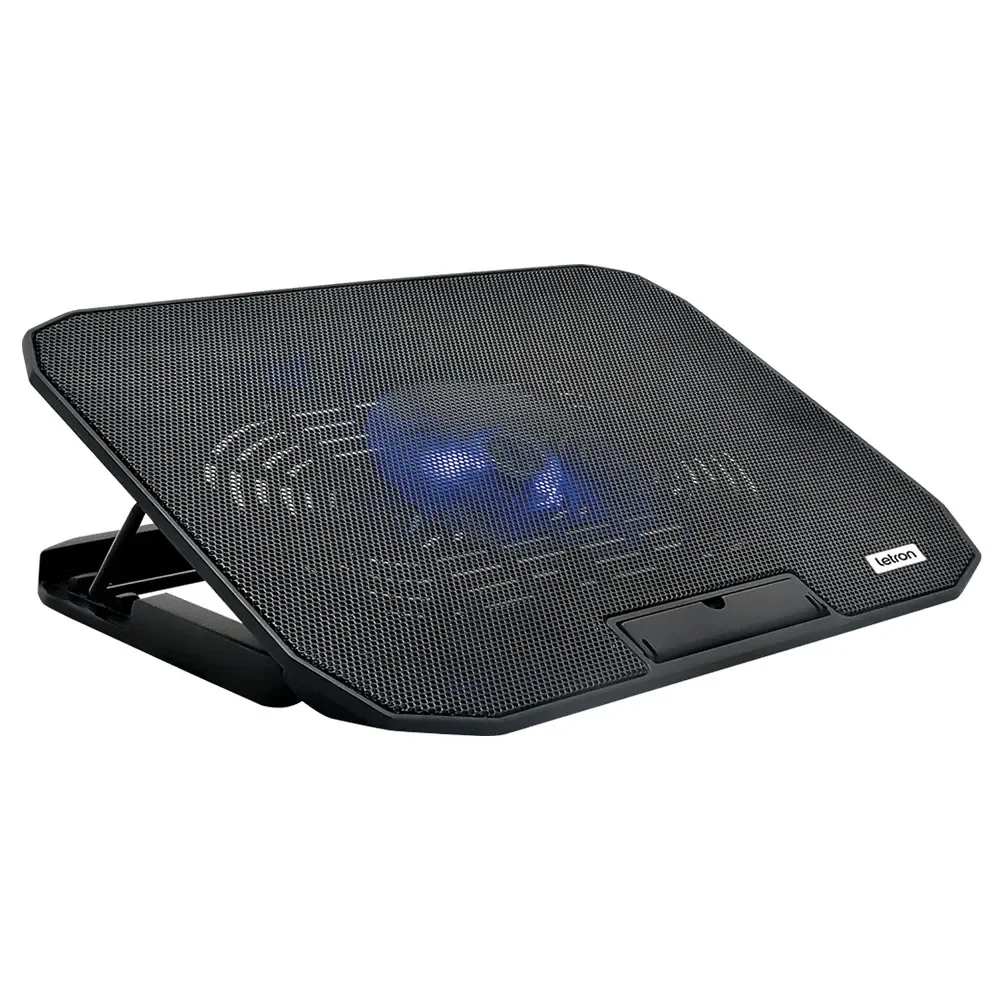 Imagem 4 de 4 do produto Suporte Cooler Para Notebook Letron N106-1fan - Slim, Ergonômico E Retrátil Com LED Azul