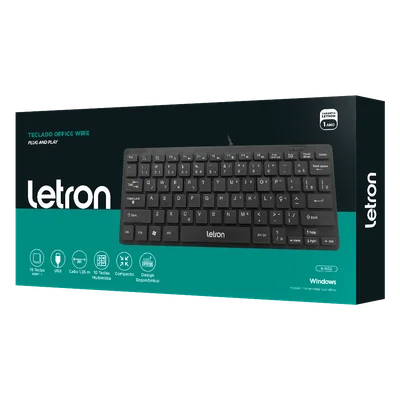 Teclado Office Com Fio Usb Ref. 74453 - Padrão Abnt2 - Preto