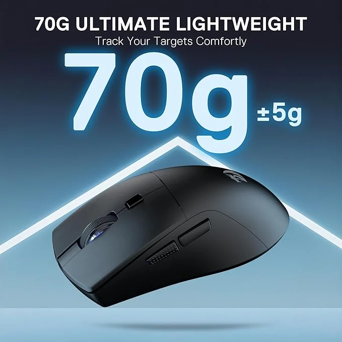 Imagem 5 de 5 do produto Mouse Gamer Redragon Azzmach Lite Tri-mode Ultra-leve Preto M618-lit