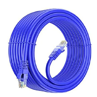 Cabo De Rede Plus Cable Pc Eth6e Patch Cord Cat6 Azul - 10 Metros