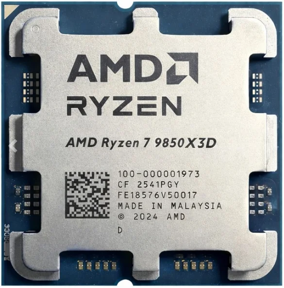 Imagem 2 de 2 do produto Processador Amd Ryzen 7 9850x3d 5.6ghz 104mb Cache Am5 - 100-100001973wof