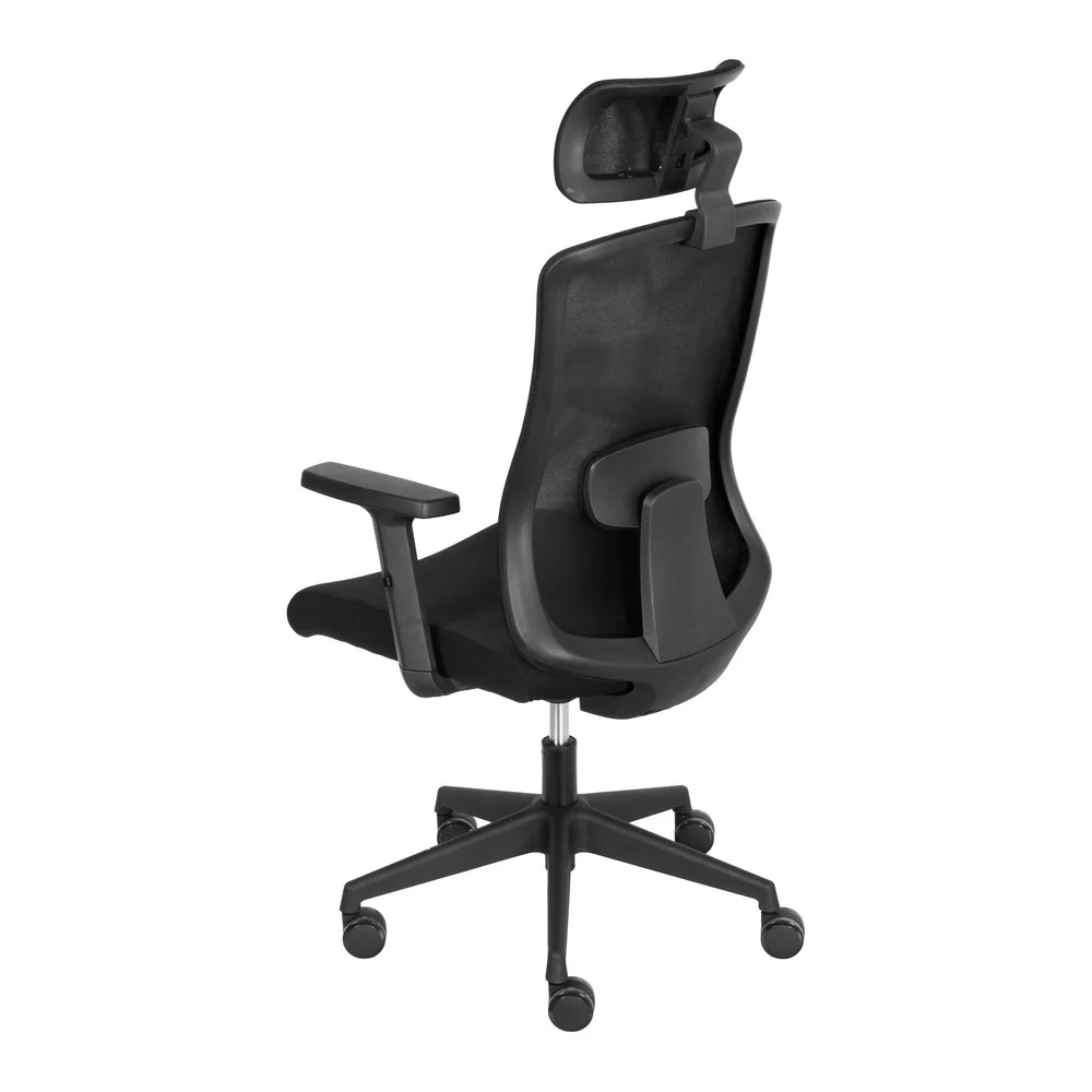 Imagem 4 de 5 do produto Cadeira De Escritório Presidente Giratória Plateau Tela Soft Base Preta Rodizio