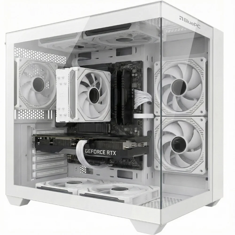 PC Gamer Ludic By Bluepc - Amd Ryzen 5 8400f, Geforce RTX 5060 Ti 16gb, 32gb Ddr5, SSD 1TB M.2 Nvme, 600w 80 Plus, Branco, 7 Fans RGB - Pgbp-lu2413 - view 3