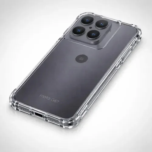 Imagem 3 de 5 do produto Capa Anti Impacto Para Motorola Moto G67 G77 5g Transparente